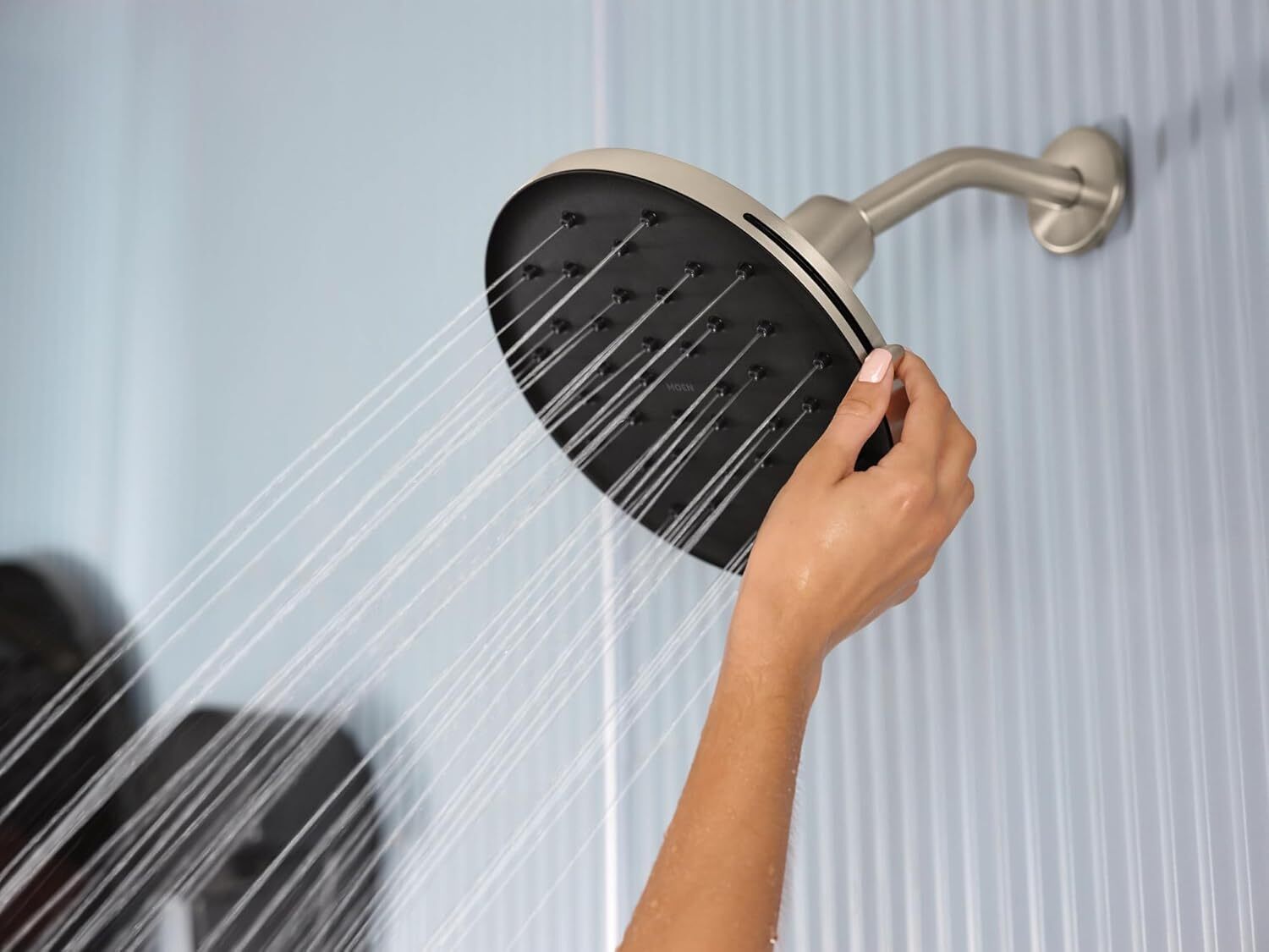 Moen 220R3BN Verso 9" Diameter Eco-Performance Rainshower Head Brushed Nickel