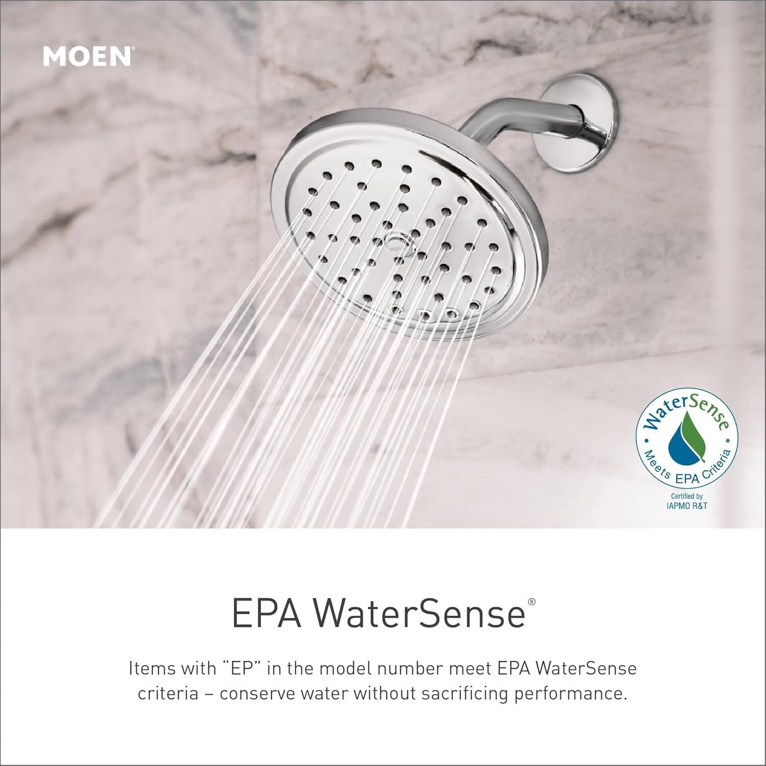 Moen Chrome Eco-Performance 5-Function Handheld Shower with 30-Inch Slide 3558EP