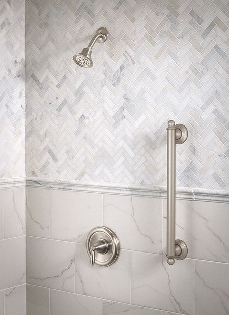 Moen YG2224BN Brantford Safety 24" Designer Bathroom Grab Bar - Brushed Nickel