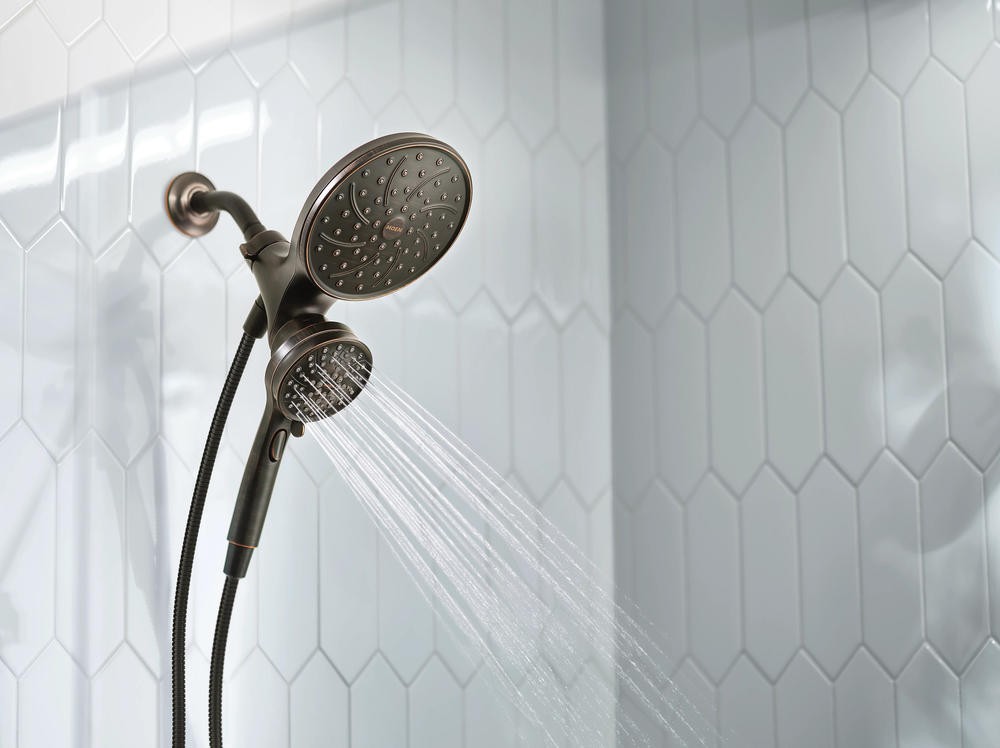 MOEN 26008BRB Attract Magnetix 6-Spray 7" Dual ShowerHead - Mediterranean Bronze