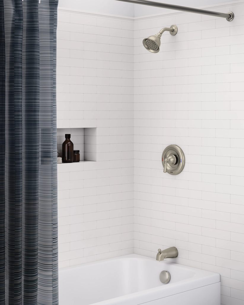 Moen 82910BL Banbury Trim Kit Tub and Shower Faucet 1.75 GPM Matte Black