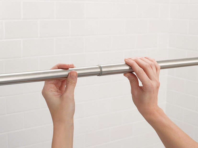 Moen TR1000BN 44” - 72” Adjustable Tension Shower Curtain Rod - Brushed Nickel