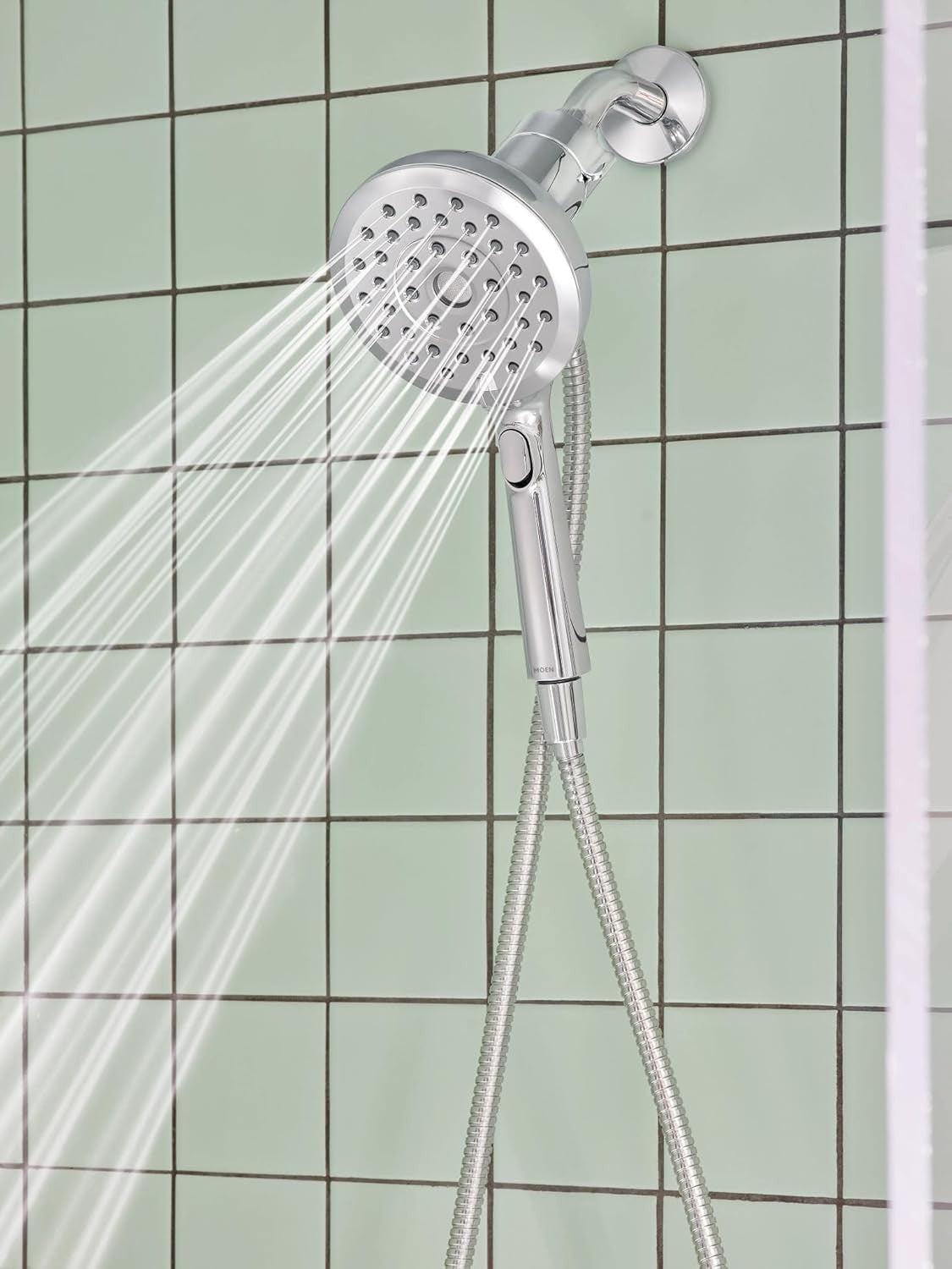 Moen 220H2EP Verso Handshower, Detachable Round Shower Head & 60" Hose - Chrome