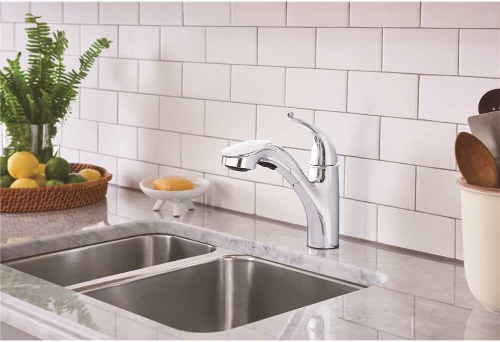 MOEN Brecklyn 87557 Pull-Out Spray Wand Kitchen Faucet Polished Chrome
