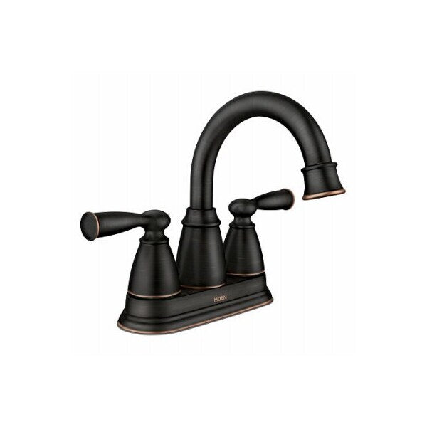 MOEN 84943BRB Banbury 4" Centerset 2-Handle Bathroom Faucet Mediterranean Bronze