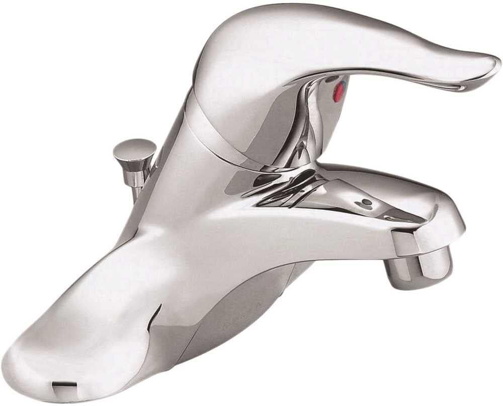 Moen L4621 Chateau 4 in. Centerset Single Handle Low-Arc Bathroom Faucet Chrome