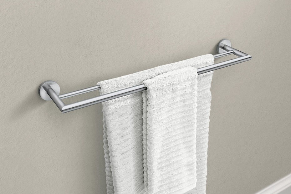 Moen Y5722CH 24" Arlys Double Towel Bar Holder - Chrome