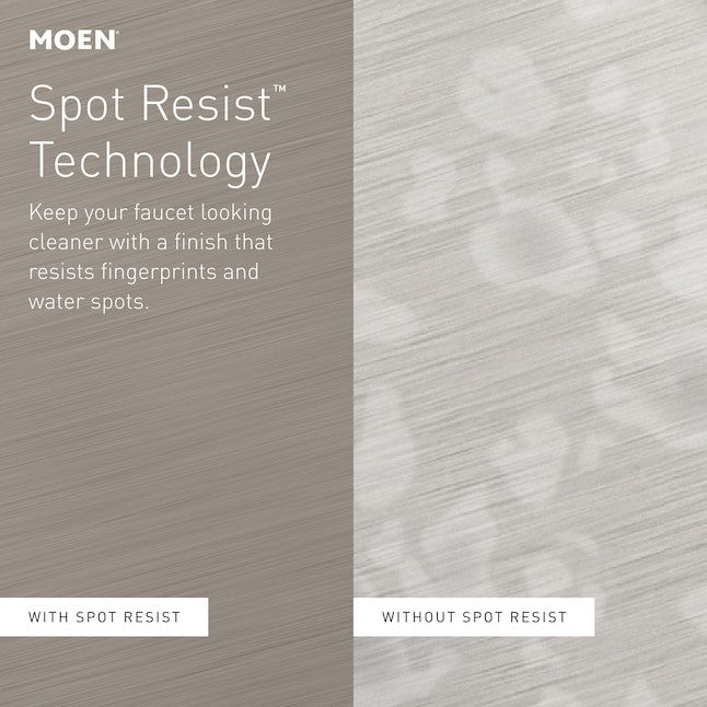 Moen WS84440SRN Caldwell Spot Resist Brushed Nickel Two-Handle Bathroom Faucet