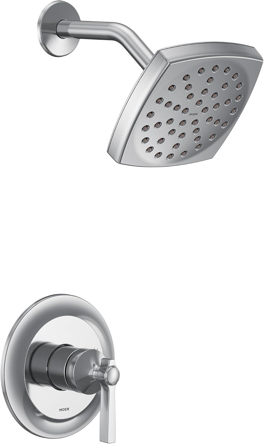 Moen UTS2912EP Flara M-CORE 2-Series 1-Handle Shower Trim Kit, Valve Req Chrome