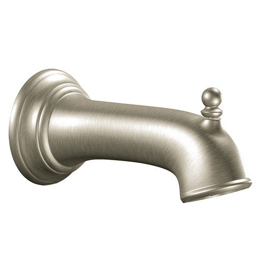 Moen 3857BN Brantford 7" Tub Spout & 1/2" Slip Fit Connection - Brushed Nickel