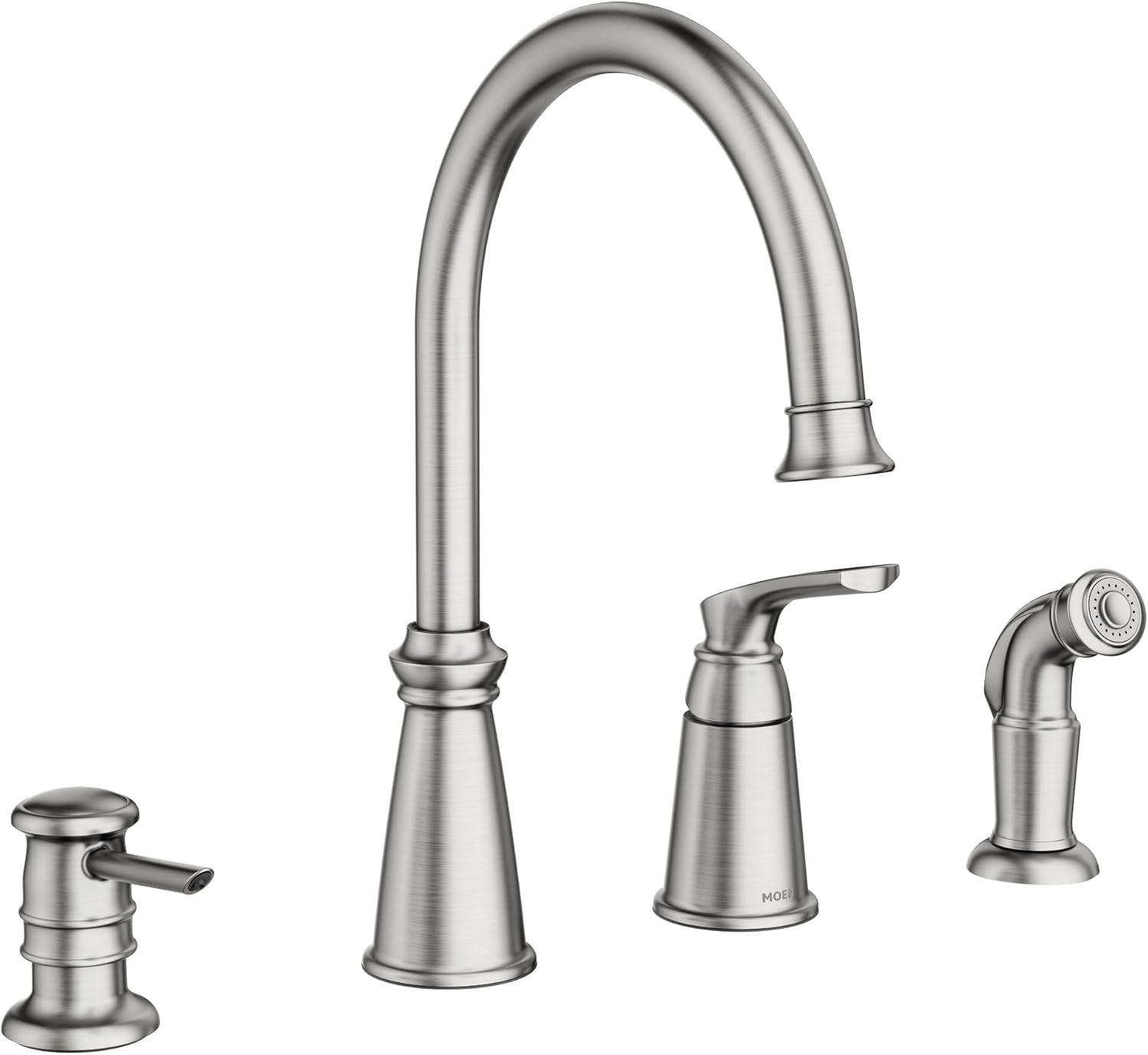 Moen 87044SRS Whitmore 1-Handle High Arc Kitchen Faucet - Spot Resist Stainless