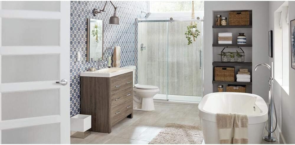 NEW MOEN Genta 82760 1-Handle Tub&Shower Trim Chrome W/Valve