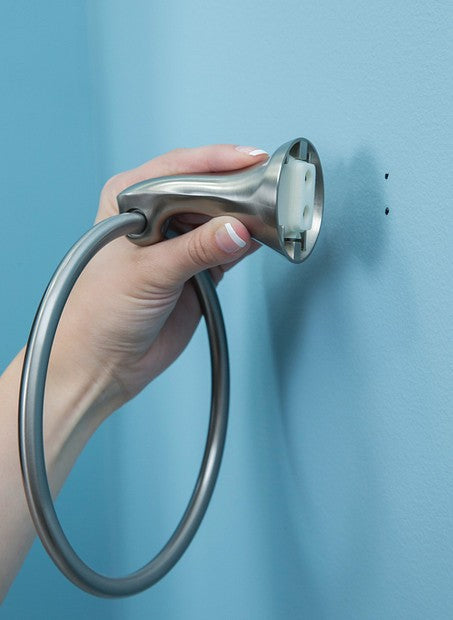 Moen MY1586BN Darcy Hand Towel Ring Press & Mark - Brushed Nickel