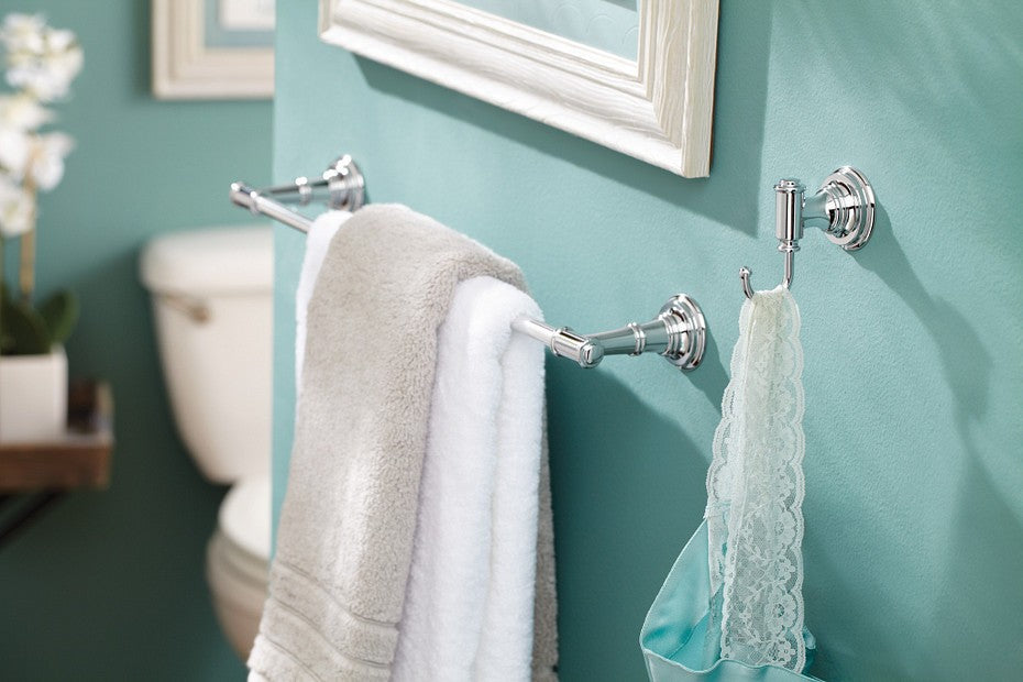 Moen DN9118CH Ellsworth Classic 18" Wall Mount Towel Bar - Chrome