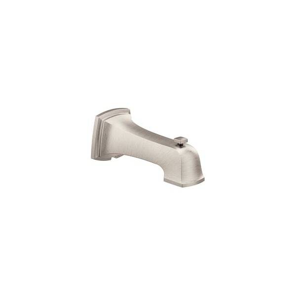 Moen 3414SRN Spot Resistant Brushed Nickel Boardwalk Tub Spout