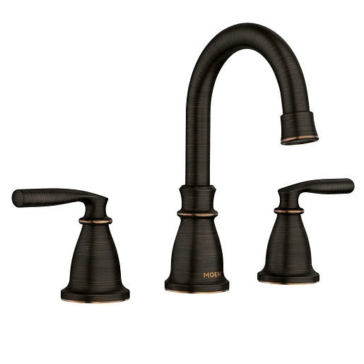 Moen 84539BRB Hilliard Two-Handle High Arc Lavatory Faucet- Mediterranean Bronze
