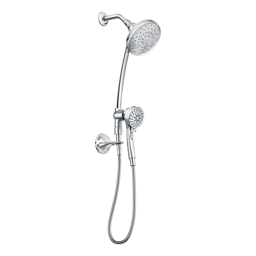 MOEN 28586 Attract Magnetix Chrome 6-Spray Dual Shower Heads 3.75" diameter Hand