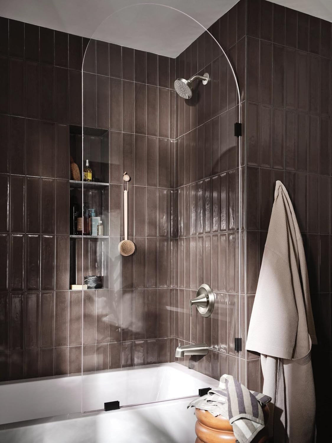 MOEN 82518SRN Findlay Posi-Temp Tub & Shower Faucet - Spot Resist Brushed Nickel