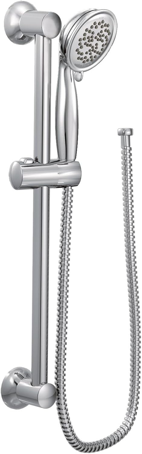MOEN 3863EP ENVI Eco 3-Spray Handheld Shower with 30" Slide Bar - Chrome Finish