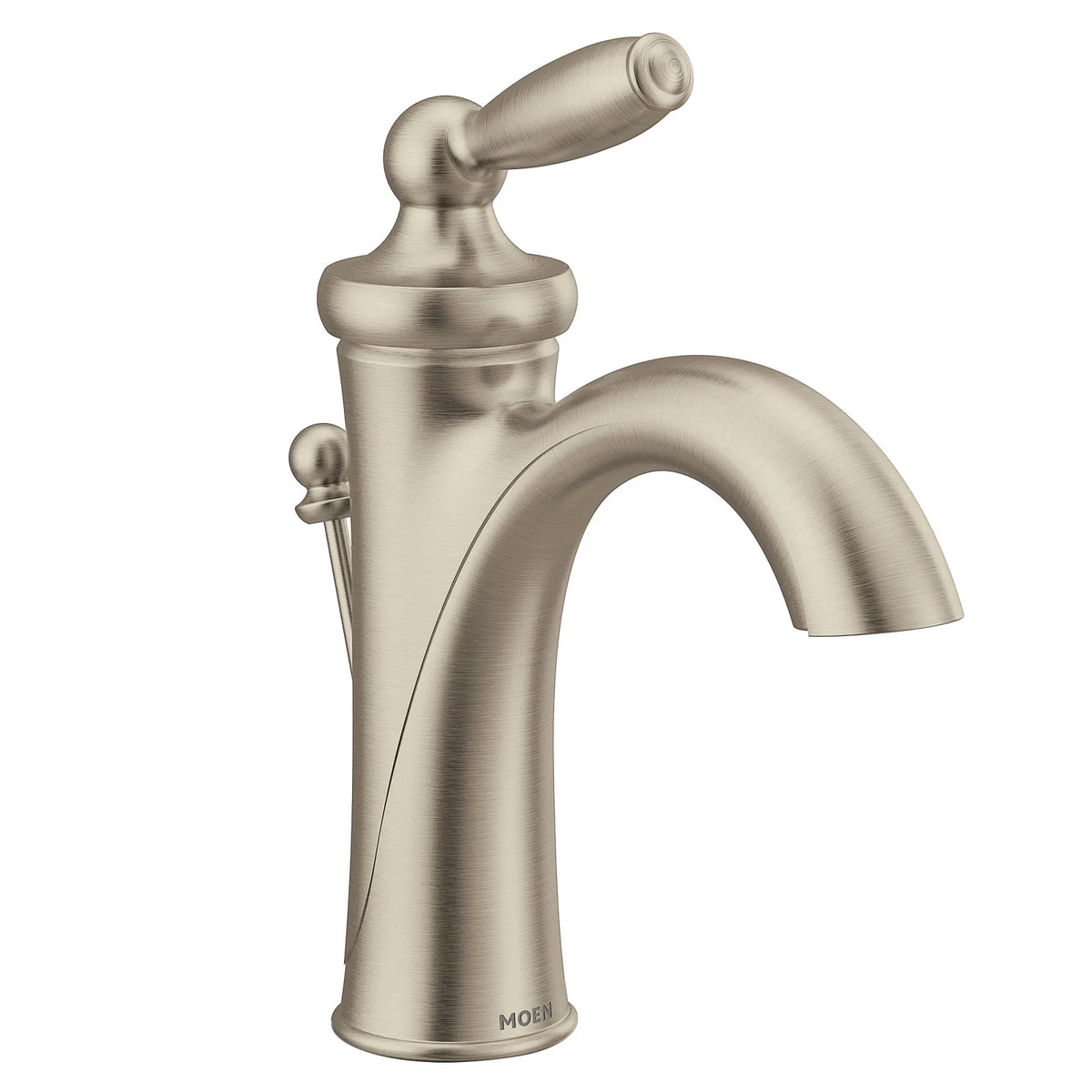 MOEN 6600BN Brantford One-Handle High-Arc Bathroom Sink Faucet - Brushed Nickel