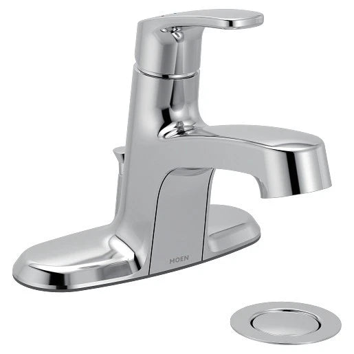 Moen Chateau L645725 1-Handle Low Arc Centerset Bathroom Faucet Polished Chrome