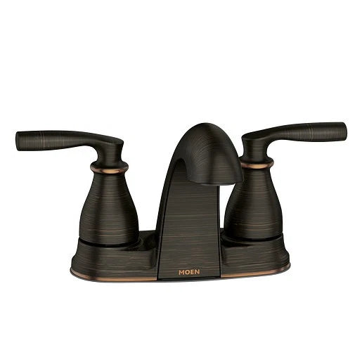 Moen 84532BRB Hilliard Centerset 2 Handle Bathroom Faucet - Mediterranean Bronze
