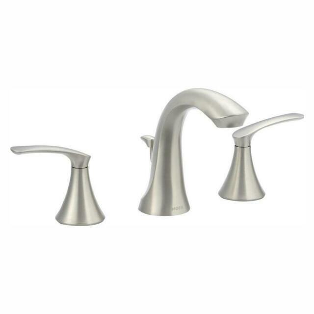 Moen WS84551SRN Darcy Brushed Nickel 2-Handle High-Arc Bathroom Faucet