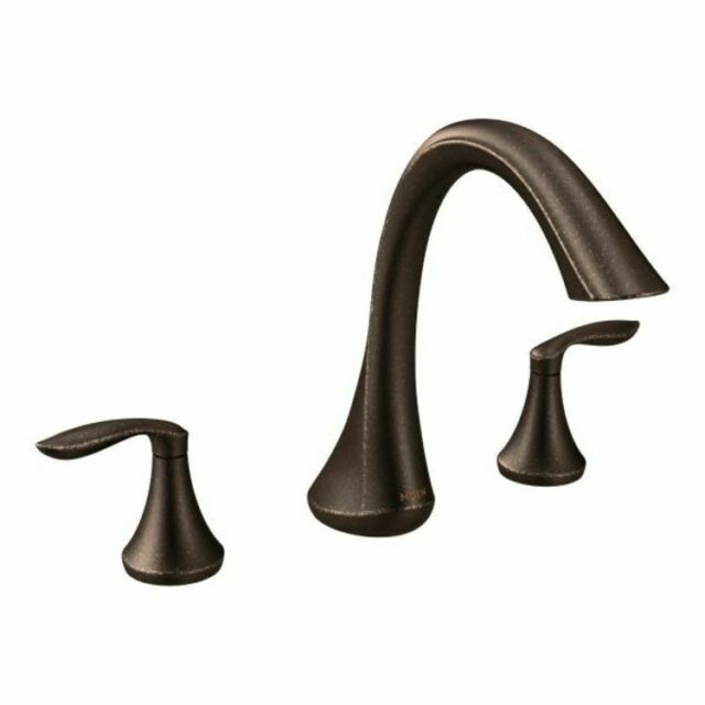 Moen T943ORB Eva 2-Handle Roman Tub Faucet High Arc Trim Kit – Oil Rubbed Bronze