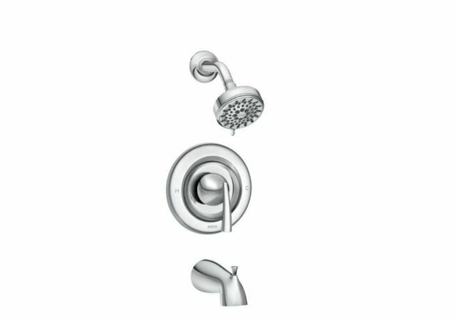 Moen 82330 Essie 1-Handle 5-Spray Tub and Shower Faucet w/ Valve Chrome