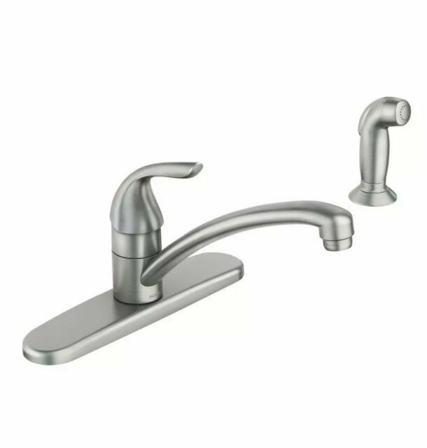 Moen 87202SRS Adler 1-Handle Kitchen Faucet & Sprayer - Spot Resist Stainless