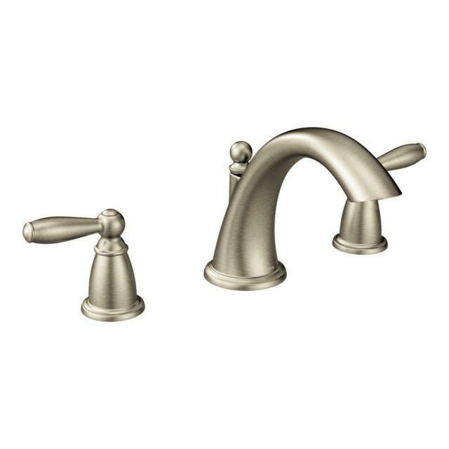 Moen Brantford Two-Handle Low Arc Roman Tub Faucet - Brushed Nickel (T4943BN)