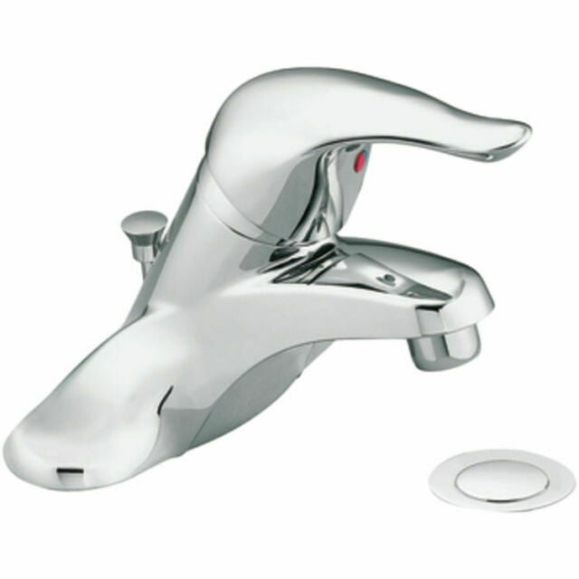 Moen L64621 Chateau One-Handle Low Arc Bathroom Sink Faucet - Chrome