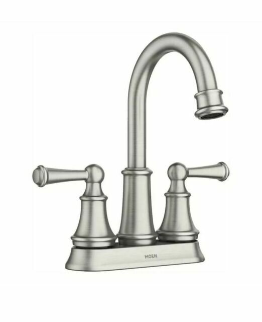 Moen 84162SRN Brecklyn Two-Handle High Arc Bathroom Faucet - Brushed Nickel