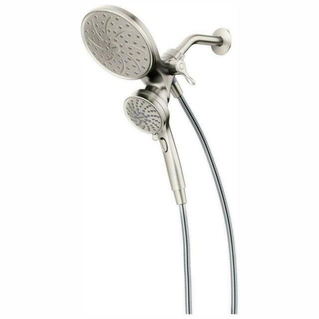 Moen 26008SRN Attract Magnet 6-Spray Hand Dual Shower Head - Brushed Nickel