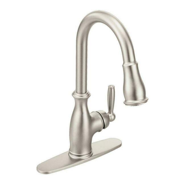 Moen 7185SRS Brantford 1-Handle Pulldown Spray Kitchen Faucet - Spot Resist