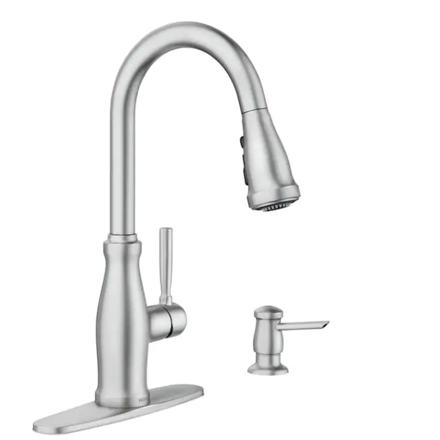 Moen 87161SRS Stableton Pull-Down Kitchen Faucet Sprayer - Spot Resist Stainless