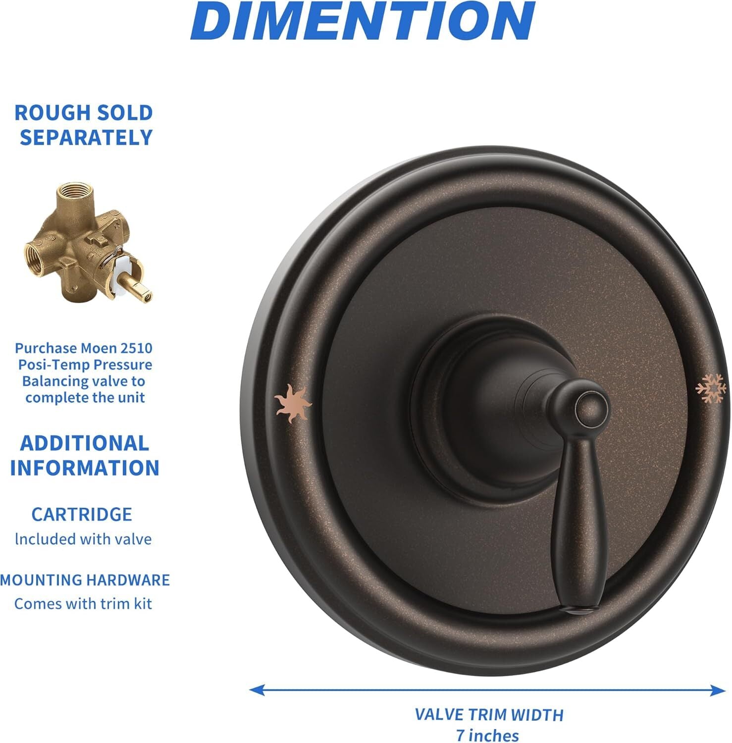 Moen T2151ORB Brantford PosiTemp Pressure Balancing Tub/Shower Oil Rubbed Bronze