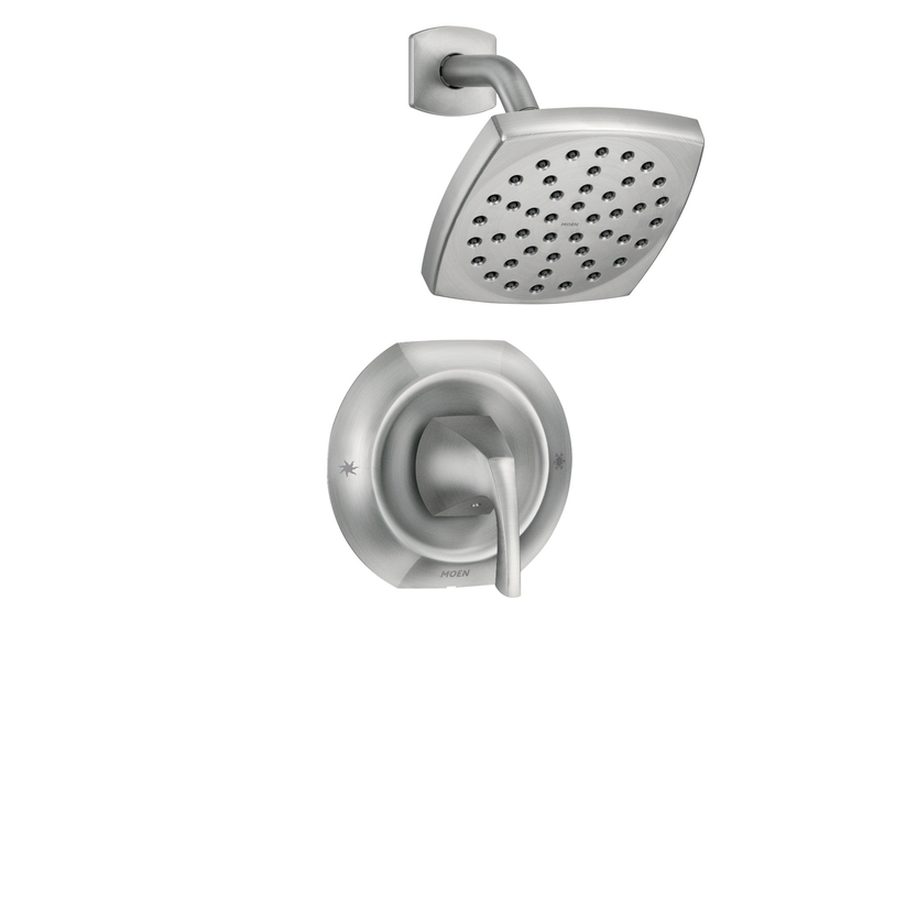 Moen Lindor 82506SRN Spot Resist Brushed Nickel 1-Handle Shower Faucet