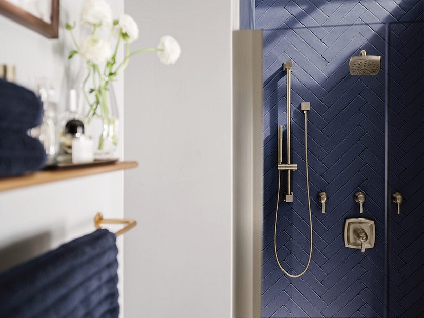 Moen A721BN CIA Square Drop Ell Handheld Shower Wall Connector - Brushed Nickel