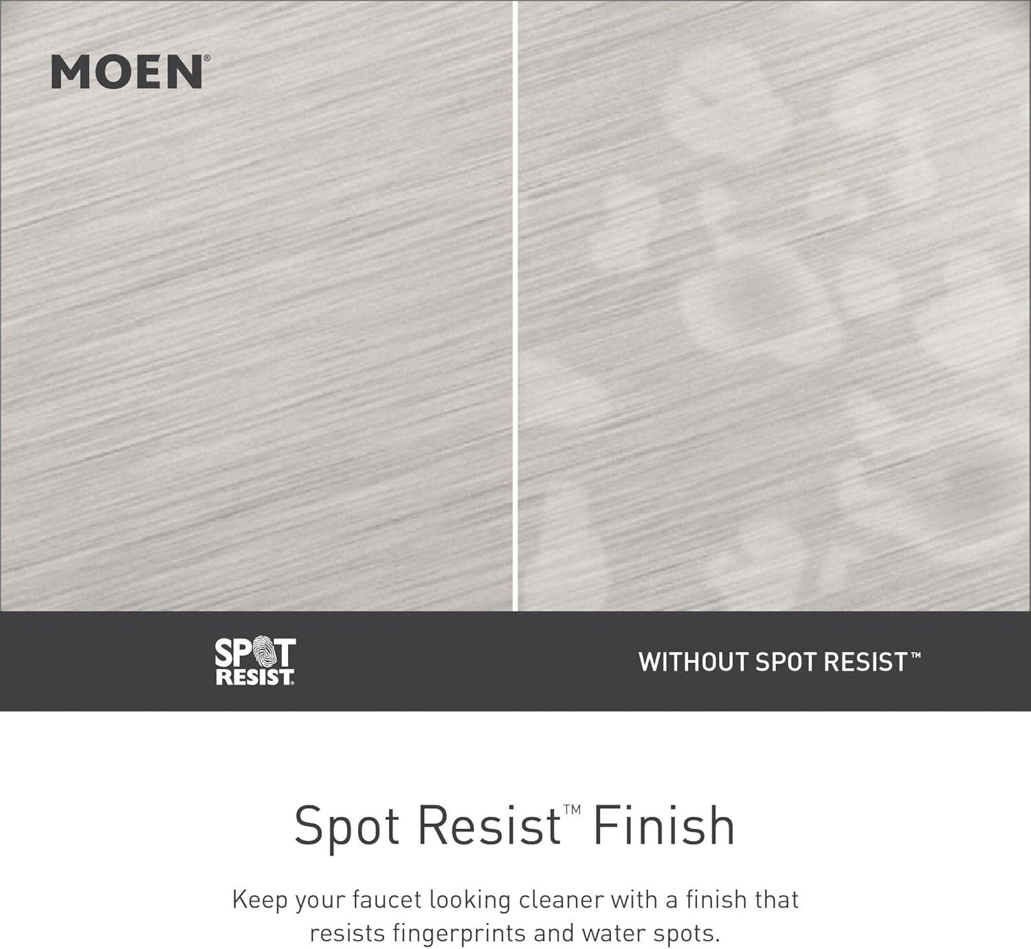 Moen 84774SRN Beric 1-Hole/Centerset Modern Bathroom Faucet - Brushed Nickel