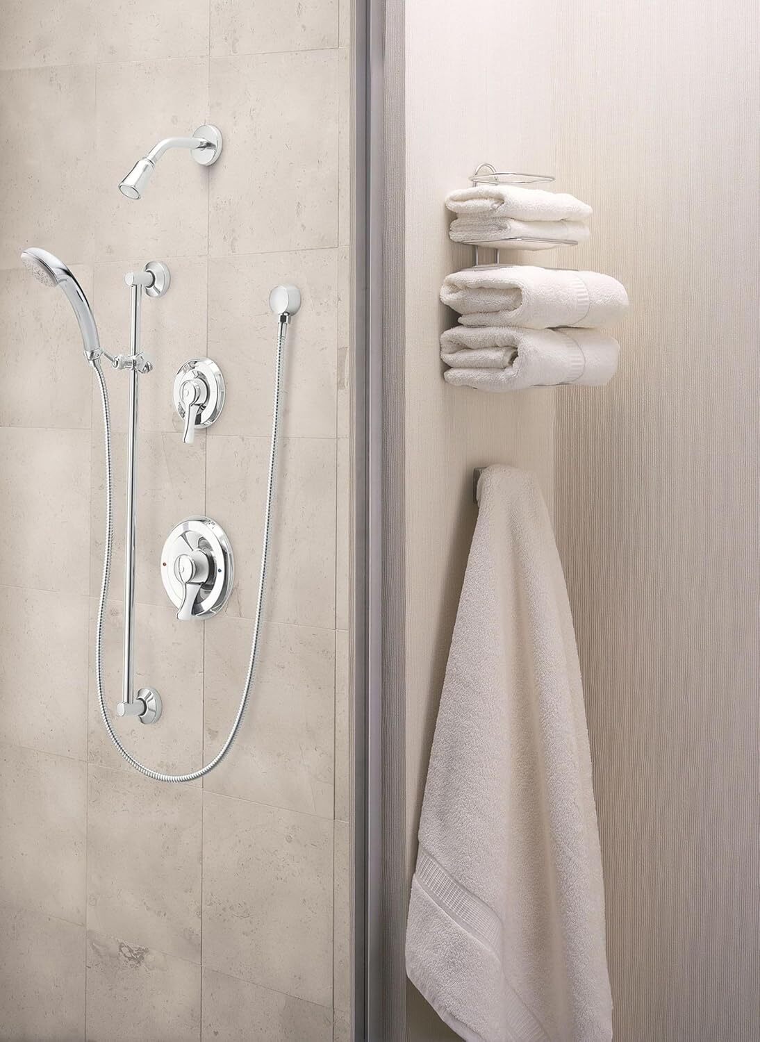 Moen 8342 M-Dura Showering Commercial Posi-Temp Two-Handle Shower w/Valve