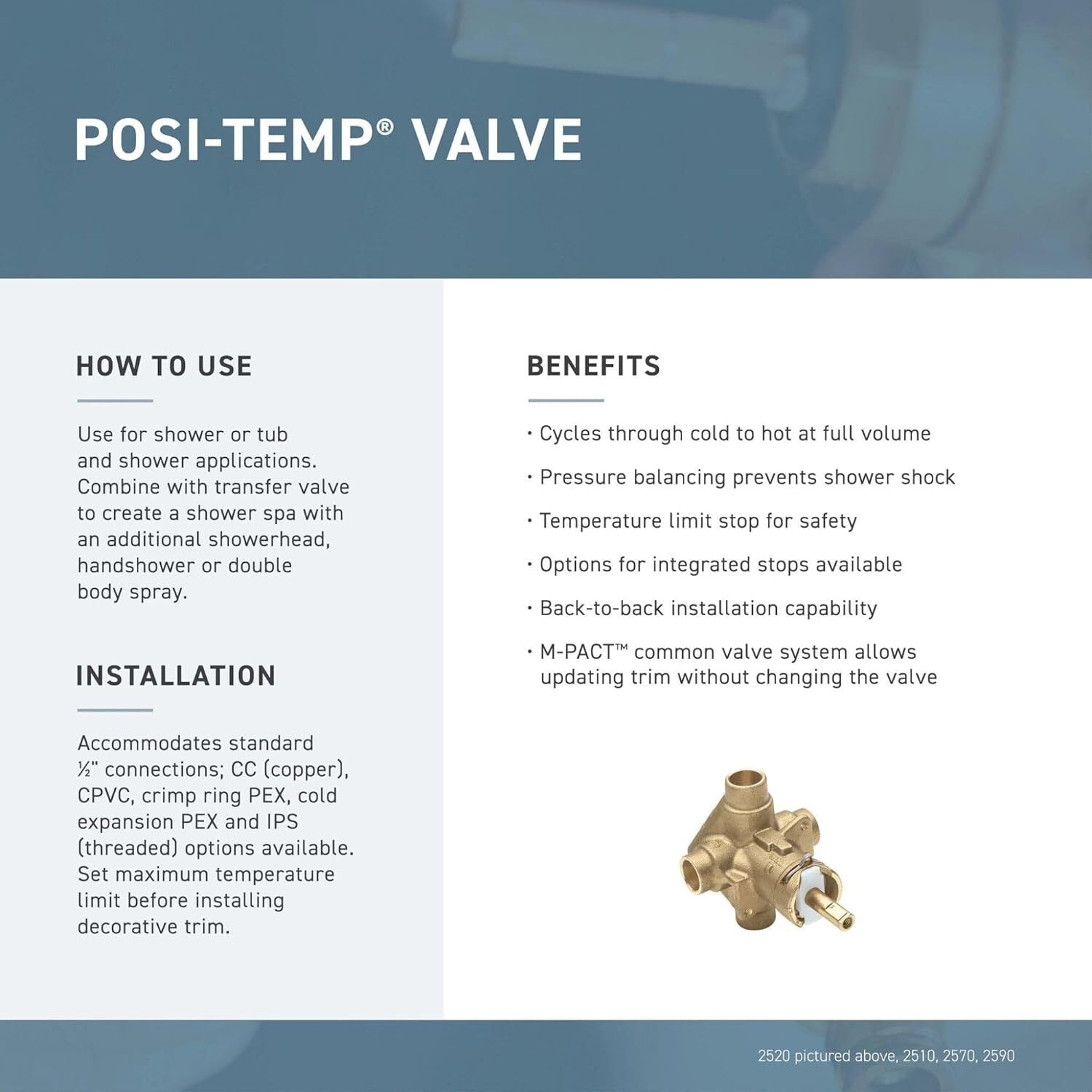 Moen TS2202BN Doux Posi-Temp Shower Trim Kit Only, Brushed Nickel Valve Required