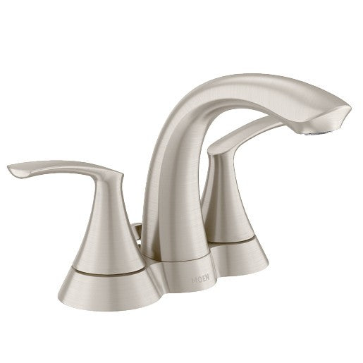 MOEN WS84550SRN Darcy Double Handle Bathroom Faucet -Spot Resist Brushed Nickel