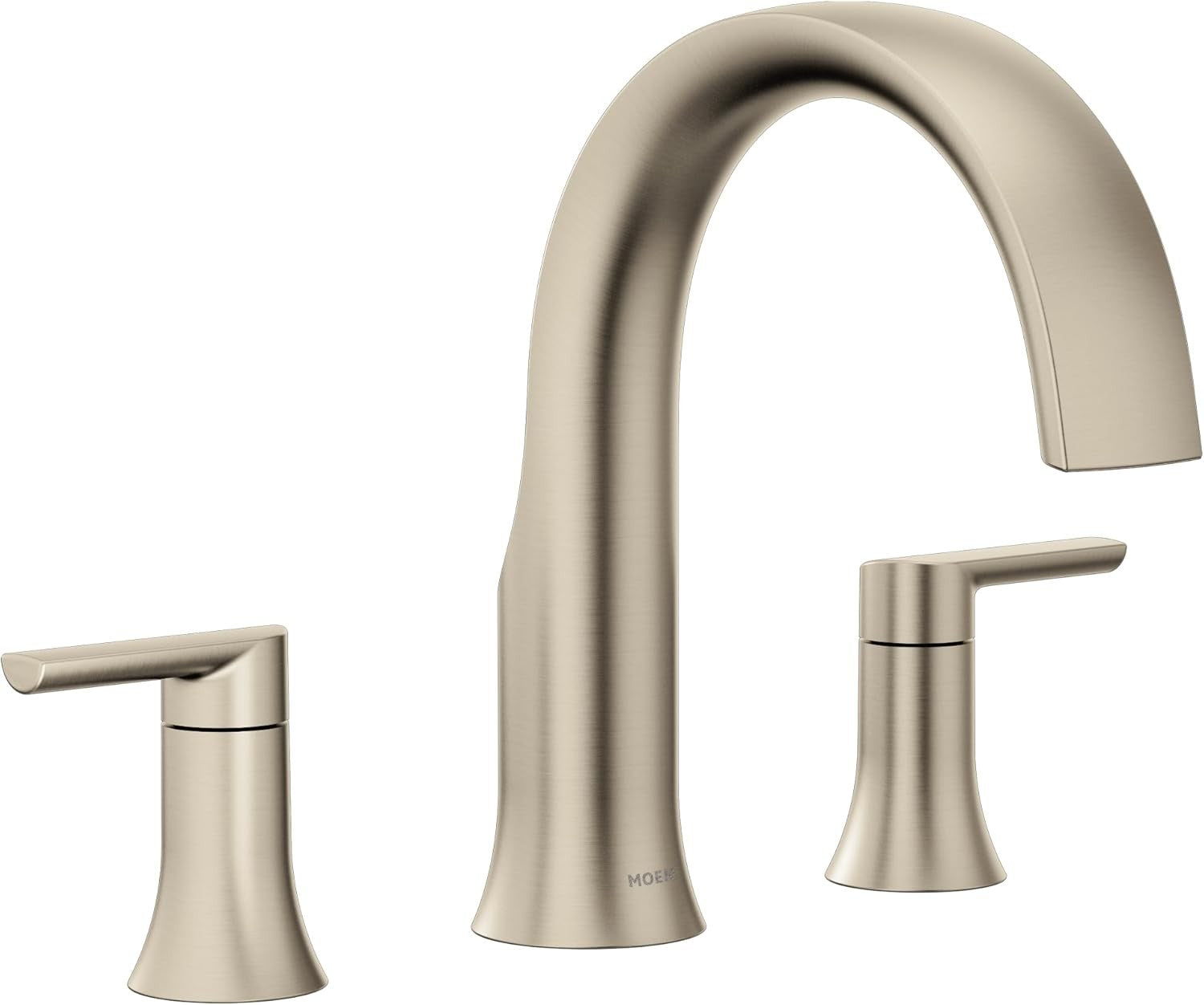 Moen TS983BN Doux 2-Handle Roman Tub Faucet Deck Mount - Brushed Nickel