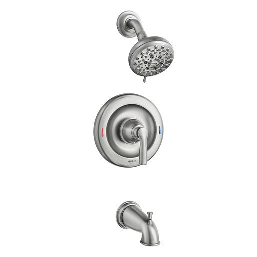Moen 82537SRN Hilliard Tub and Shower Trim Package Spot Resist Brushed Nickel
