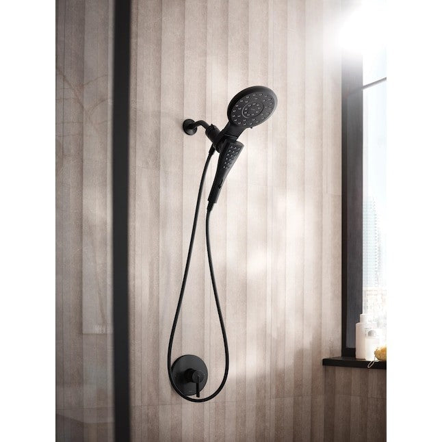 Moen 220C2EPBL Verso Infiniti 7" Rainshower Head Handheld Combo - Matte Black