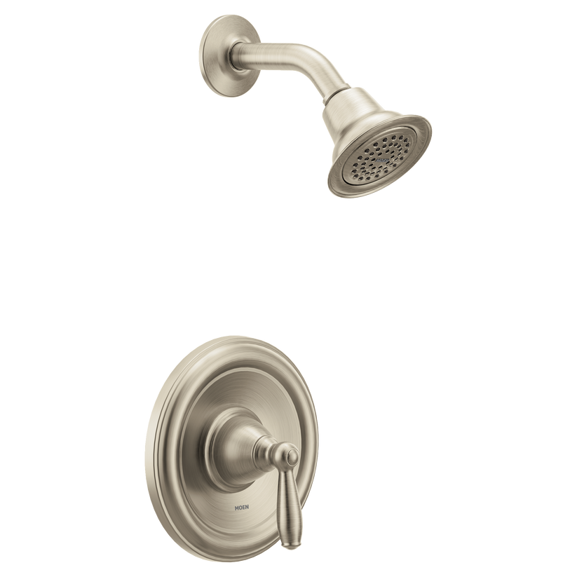 MOEN Brantford Posi-Temp 1-Handle 1-Spray Shower Faucet Trim Kit Brushed Nickel