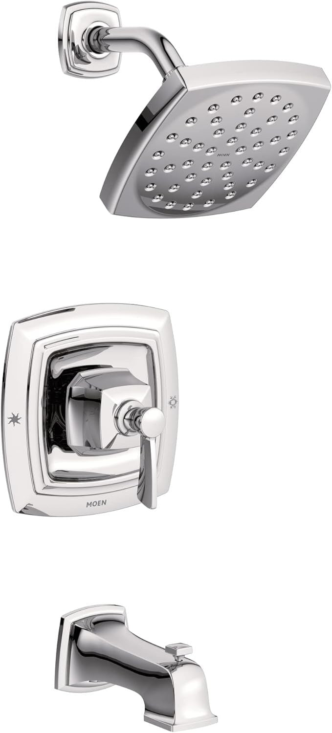 Moen Conway 82922 Chrome Tub & Shower Trim Set with Posi-Temp Valve Included