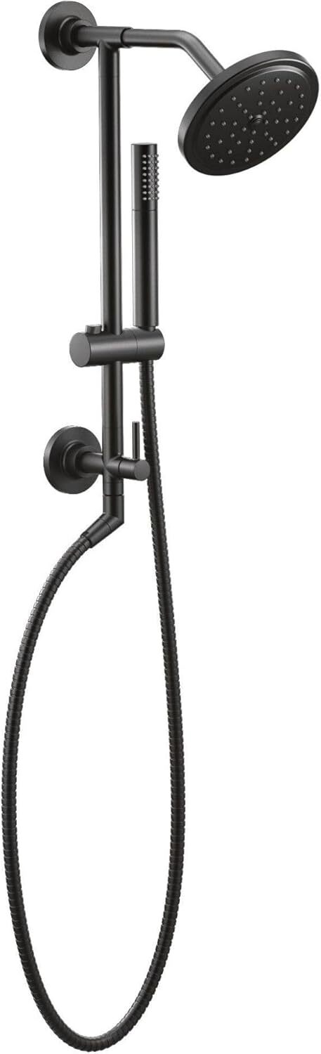 Moen Annex Matte Black Shower Slidebar / Shower Hose TS3661NHBL Valve Required