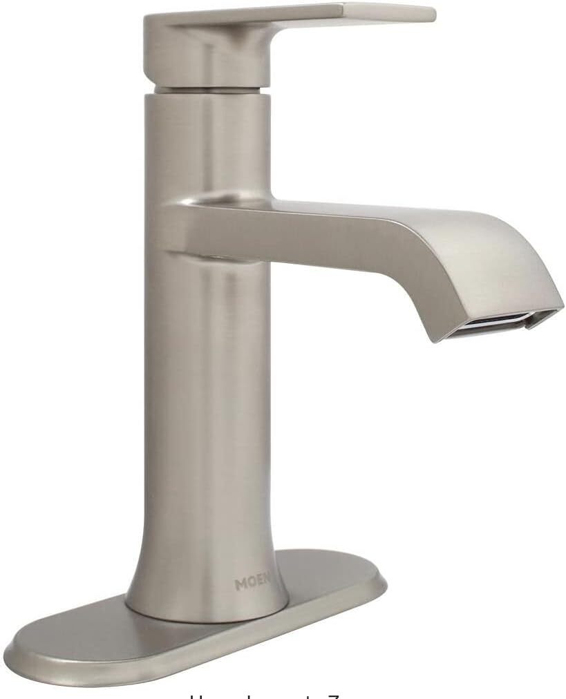 MOEN WS84760SRN Genta Single-Handle Bathroom Faucet Spot Resist Brushed Nickel
